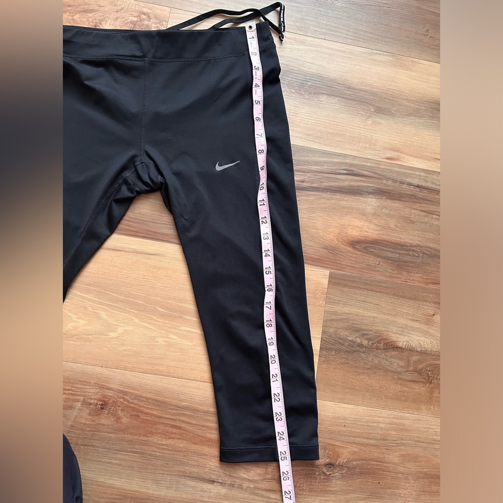 Women’s NIKE DRI FIT running soccer tennis yoga fitness workout tights M EUC - Picture 9 of 11